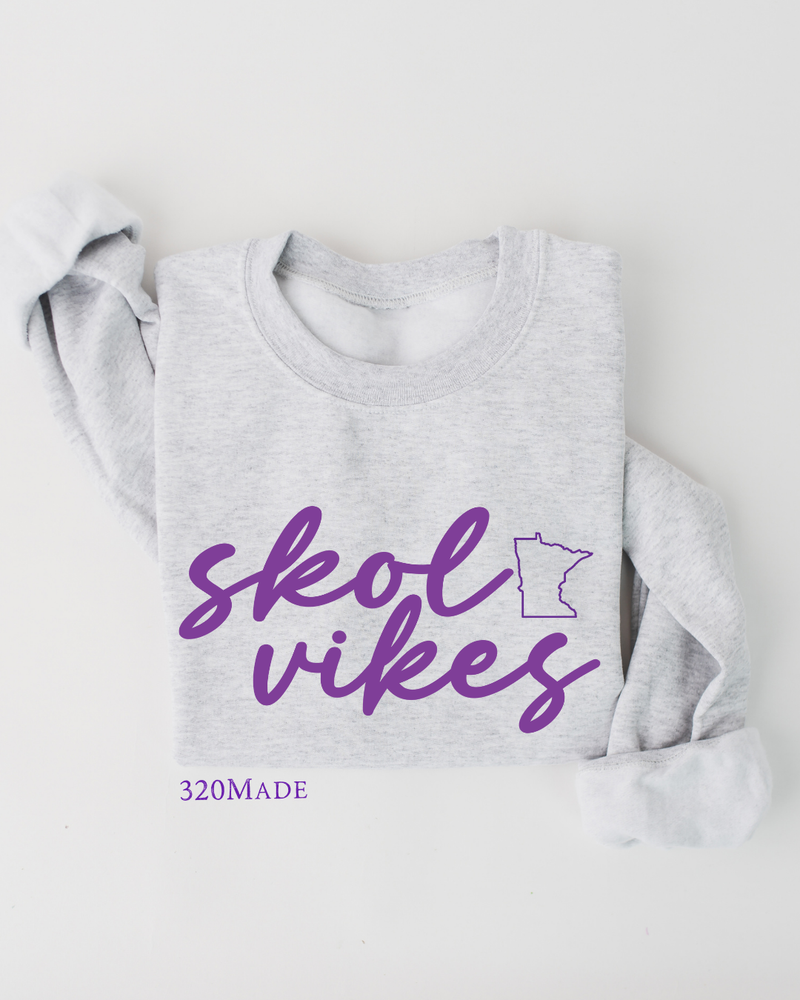 Purple Script Ash Sweatshirt