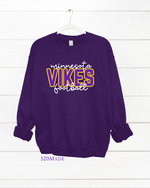 Minnesota Purple Football Sweatshirt