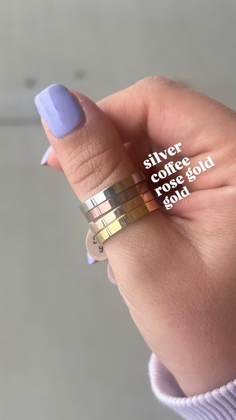 Original Hand Stamped Custom Ring
