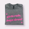 Girls Rule Boys Drool ADULT VDAY TEE