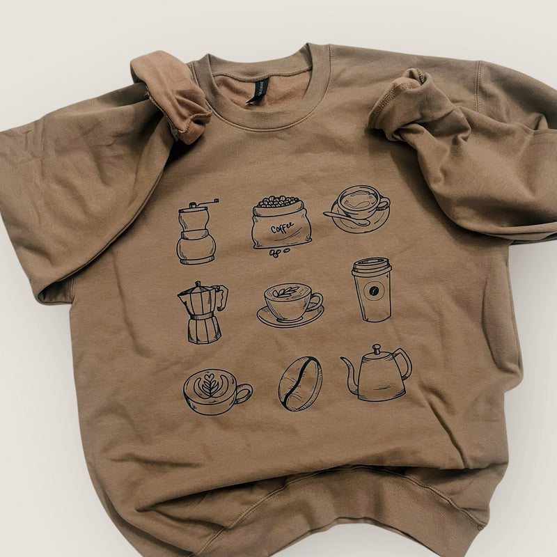 Coffee Doodles Sweatshirt