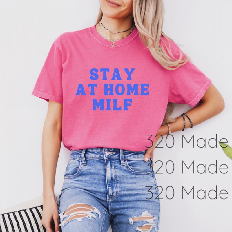 Stay at Home Milf Blue Design