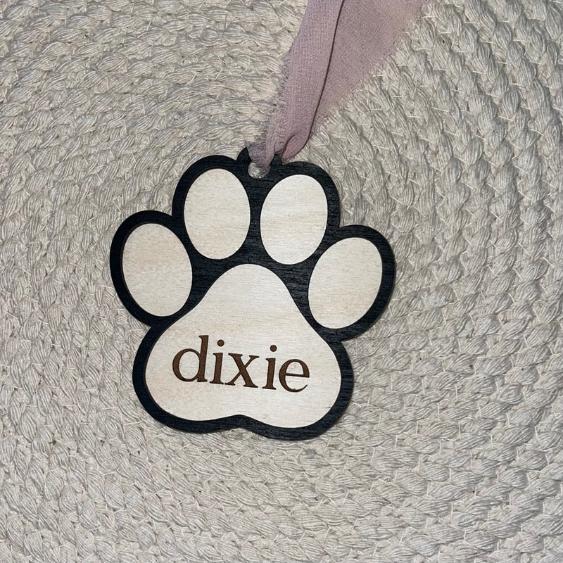 Paw Print Ornament