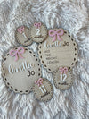 Bow Birth Announcement Sign