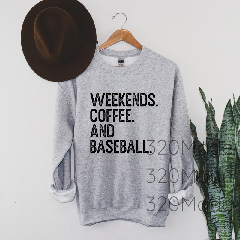 Weekends Coffee Baseball (Black Design)