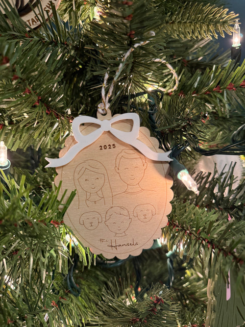 PERSONALIZED Family Ornament