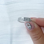 Dainty Initial Bar Ring