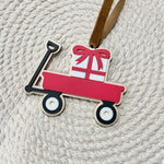 Wagon + Present Ornament