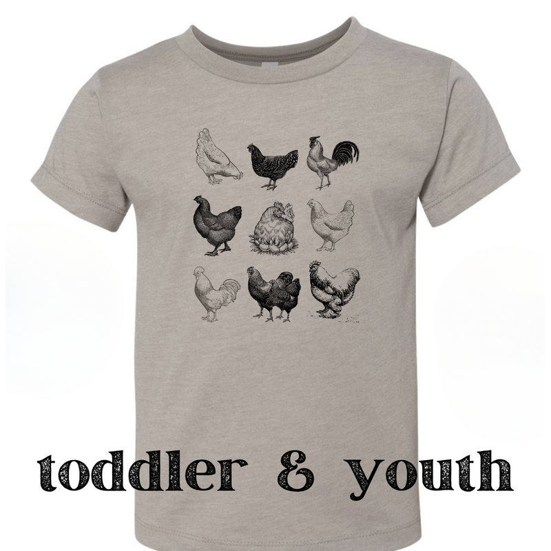 Vintage Chickens (Toddler and Youth)