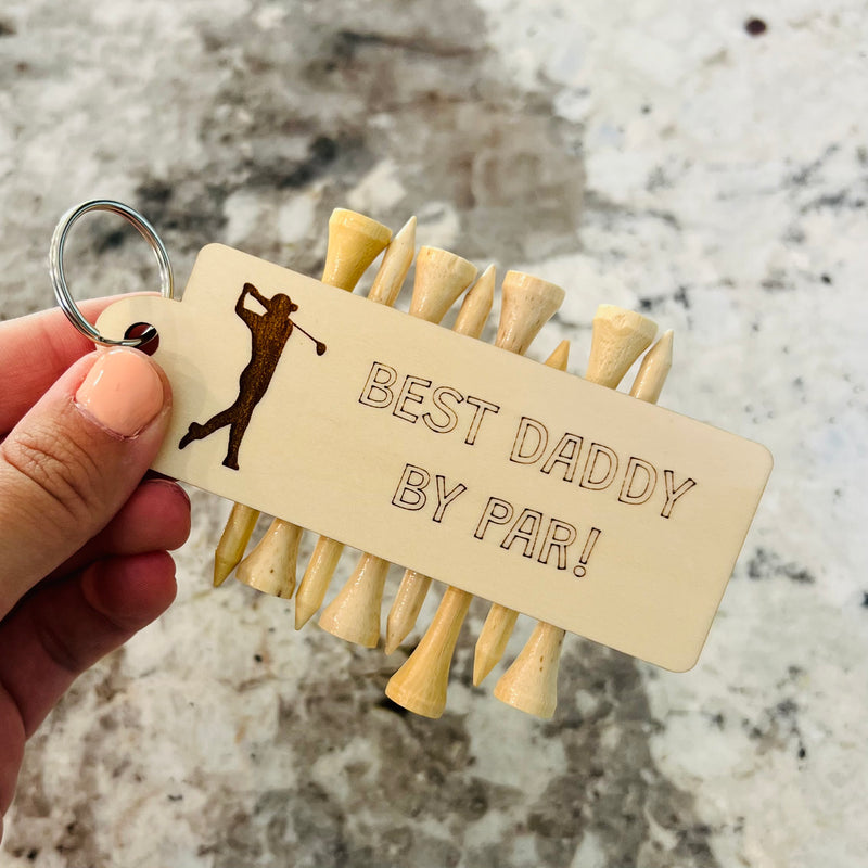 Father’s Day Golf Tee Keychain