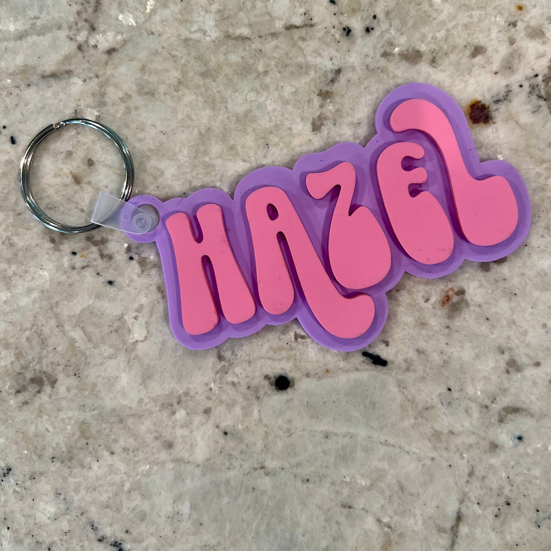 Multi Colored Groovy Keychain