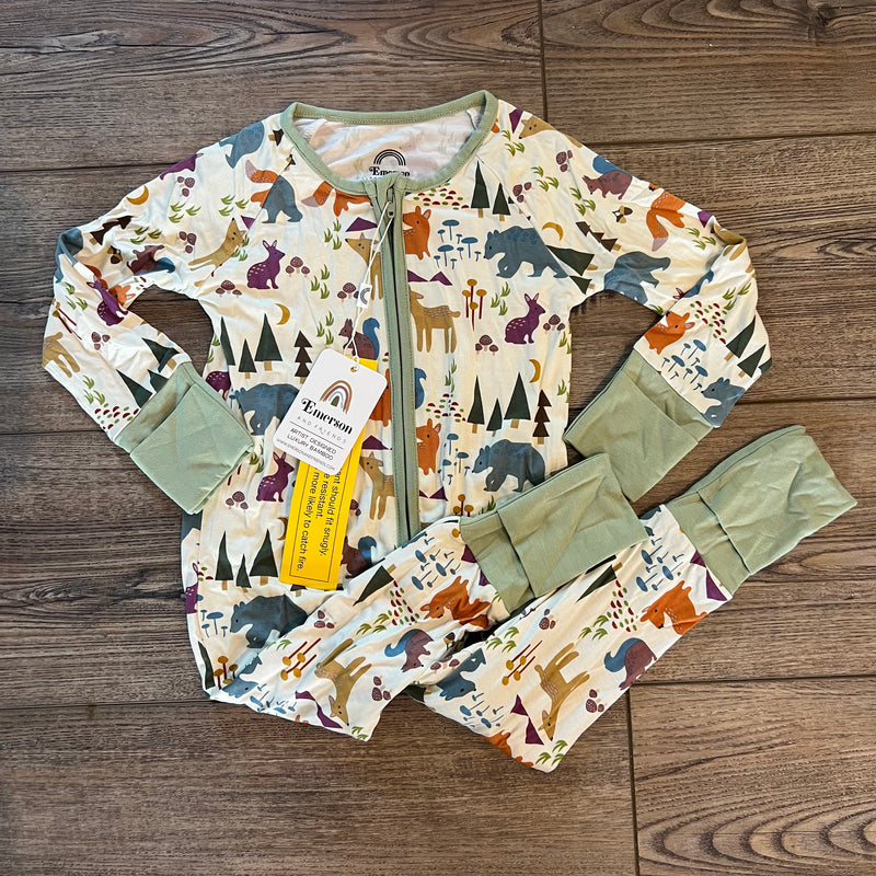 BAMBOO 18-24 month forest friends 1 piece pajamas