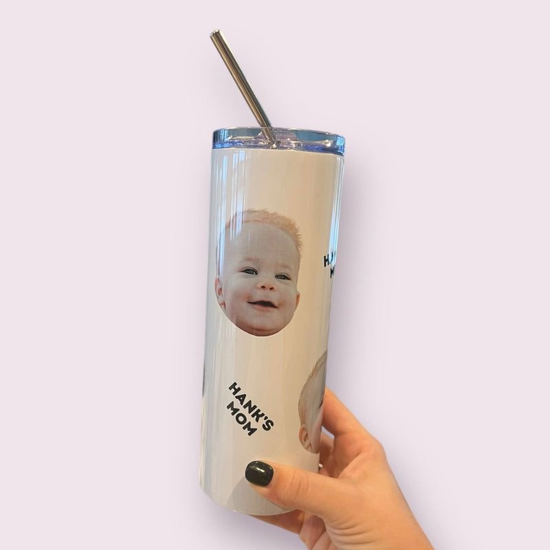 Personalized Cute Face 20oz Tumbler