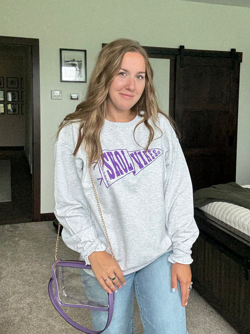 Purple Clear Stadium Bag