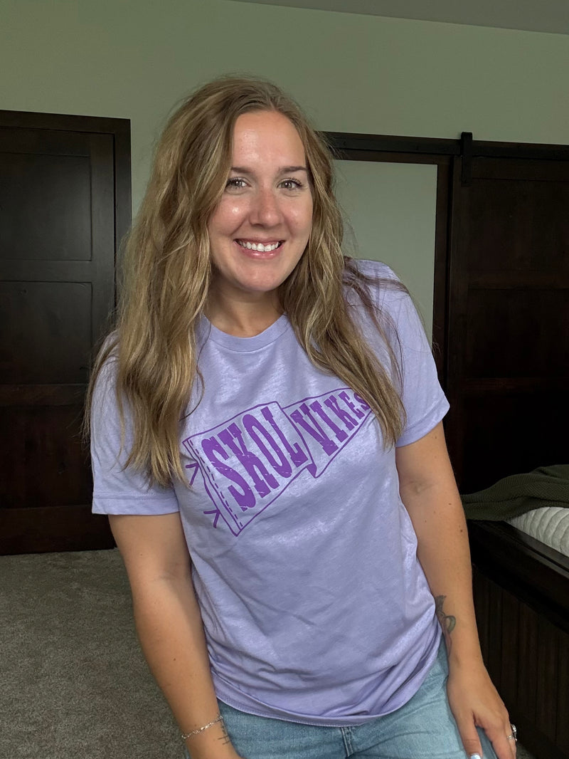 Purple and Purple Banner T-Shirt