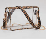 Leopard Clear Stadium Bag