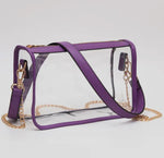Purple Clear Stadium Bag