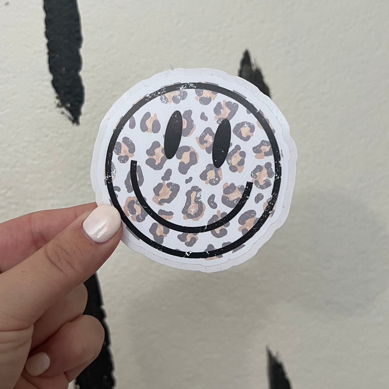 Leopard Smile-y Sticker